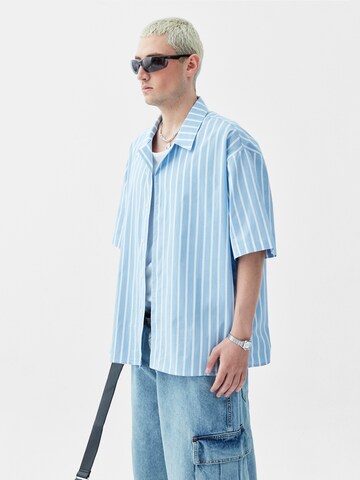 Comfort fit Camicia 'Snapdragon' di VAMOS CLO in blu