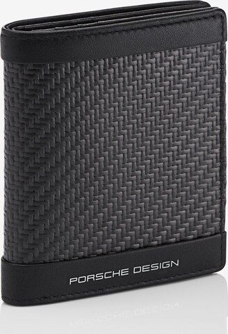 Porsche Design Carbon Kreditkartenetui RFID Leder 7,5 cm in Schwarz