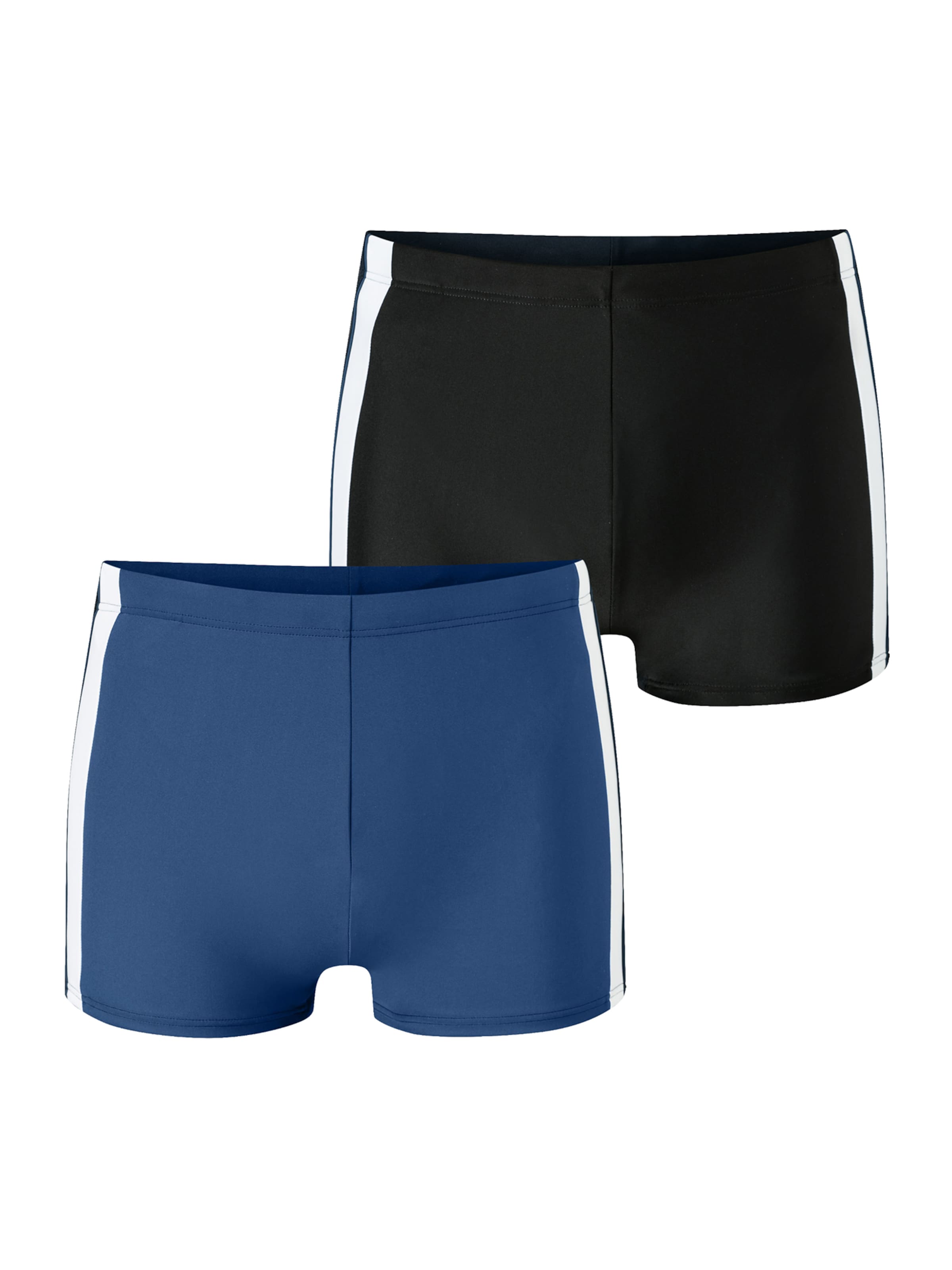 SCHIESSER Zwemshorts ' Ocean Swim ' in de kleur Blauw / Zwart, Productweergave