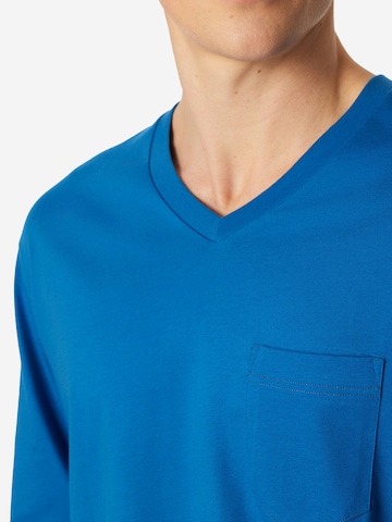 SCHIESSER Pyjama lang ' Comfort Essentials ' in Blauw
