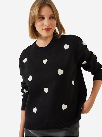 Bianco Lucci - Pullover em preto: frente