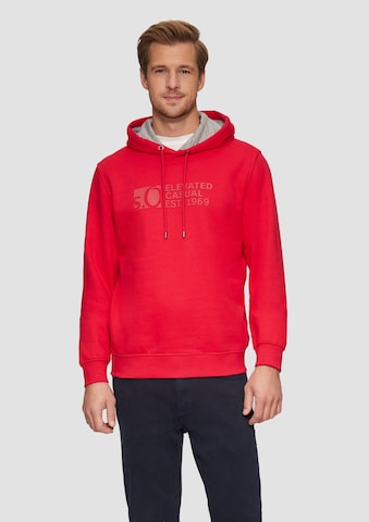 s.Oliver Sweatshirt in Rood: voorkant
