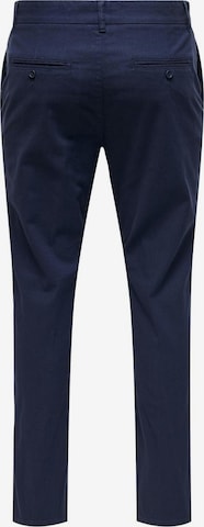 Coupe slim Pantalon Only & Sons en bleu