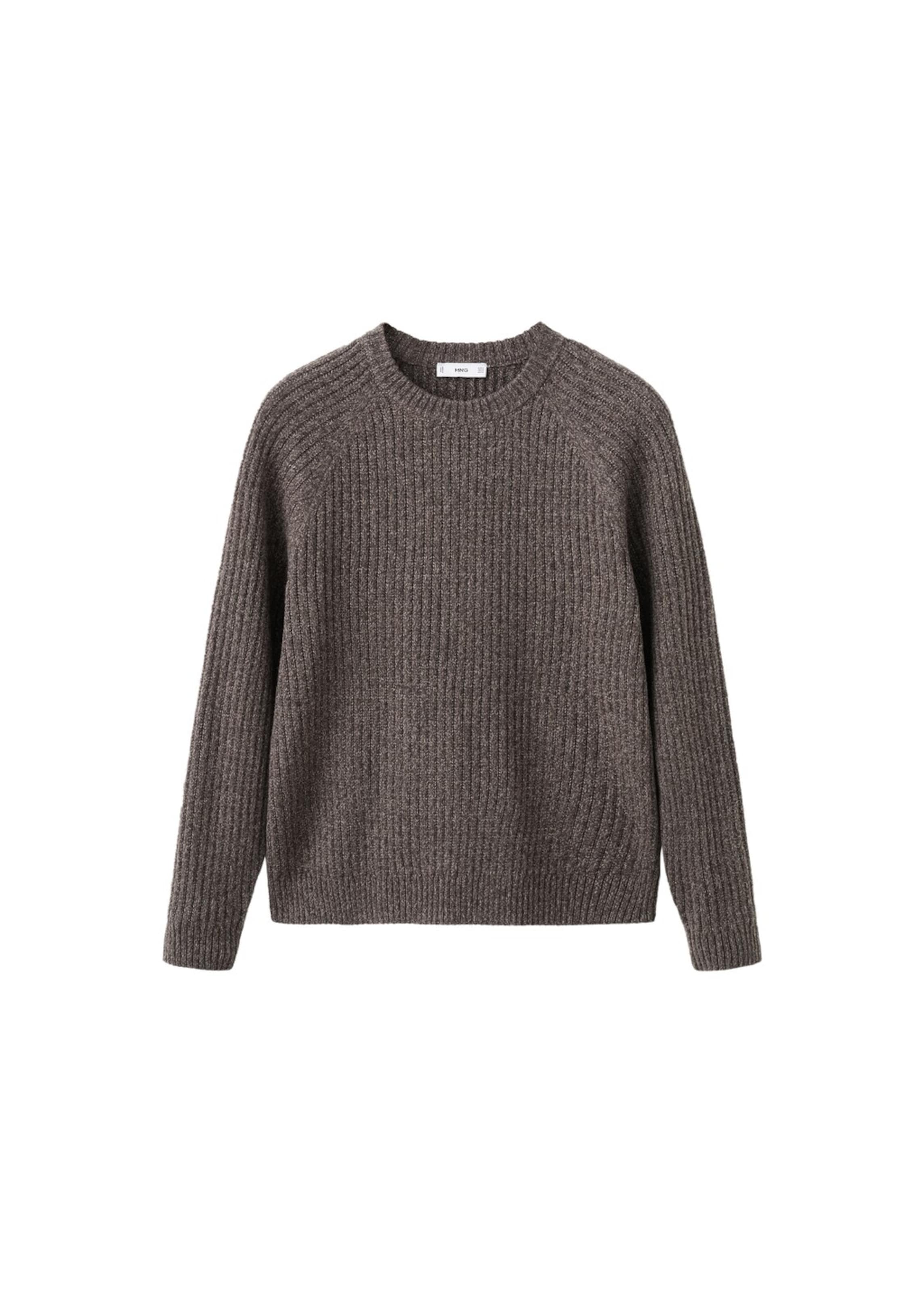 MANGO MAN Sweater 'Joan' in Brown: front