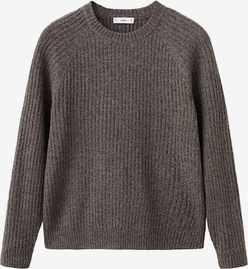 MANGO MAN Sweater 'Joan' in Brown: front