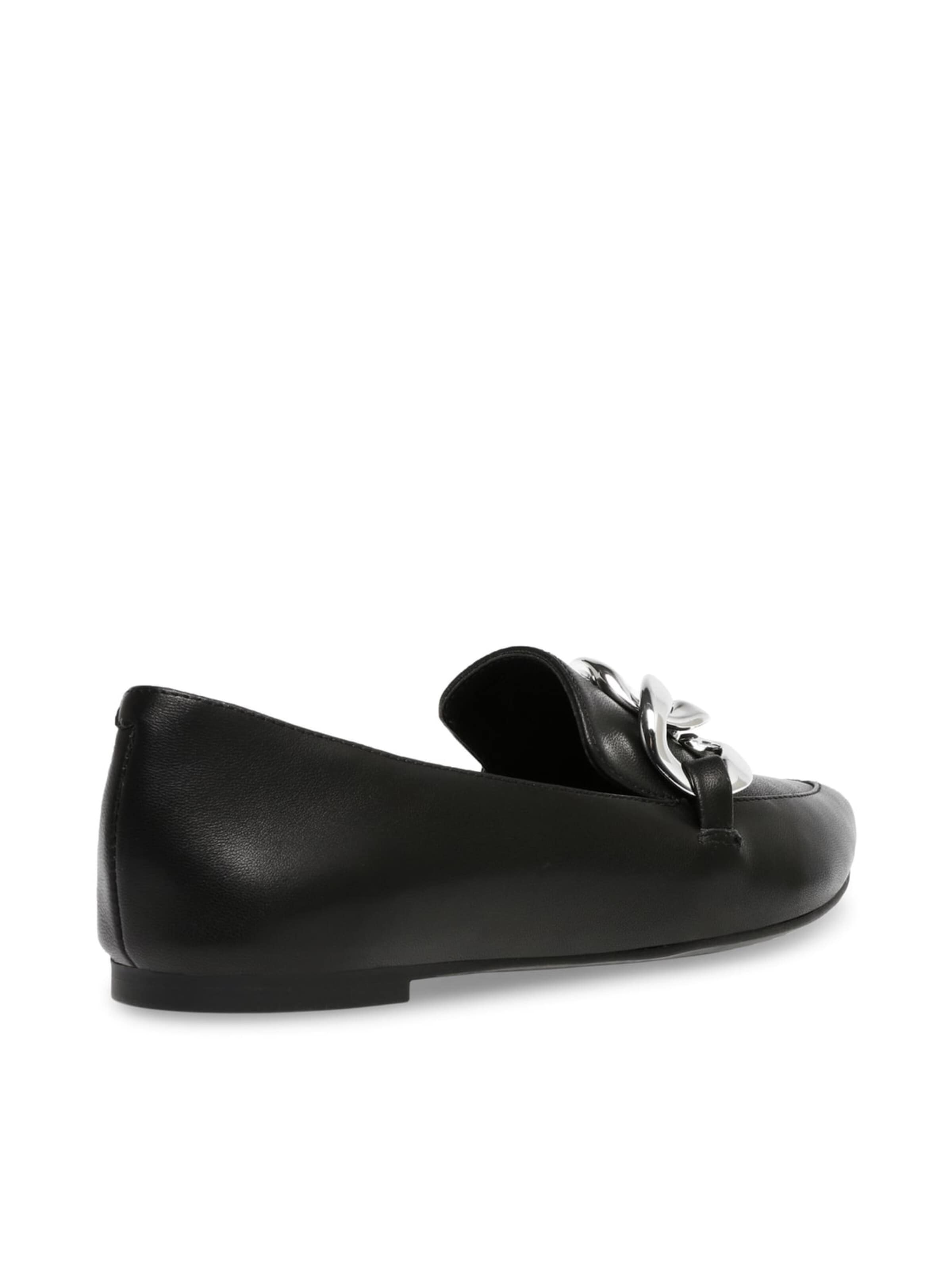STEVE MADDEN Moccasin 'Famed Black Leather' in Black