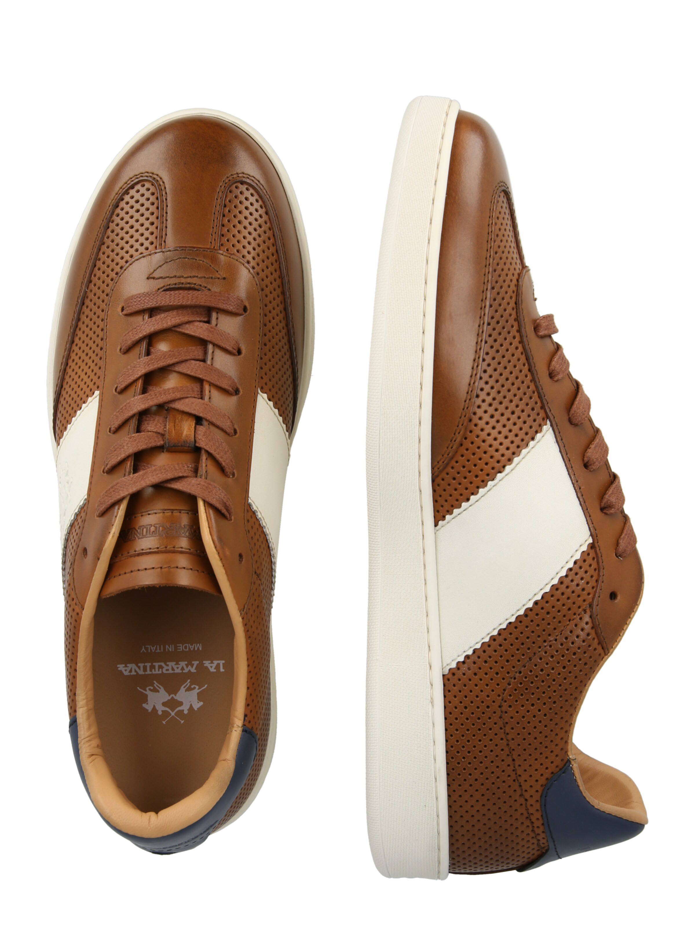 La Martina Platform trainers 'TODI' in Brown