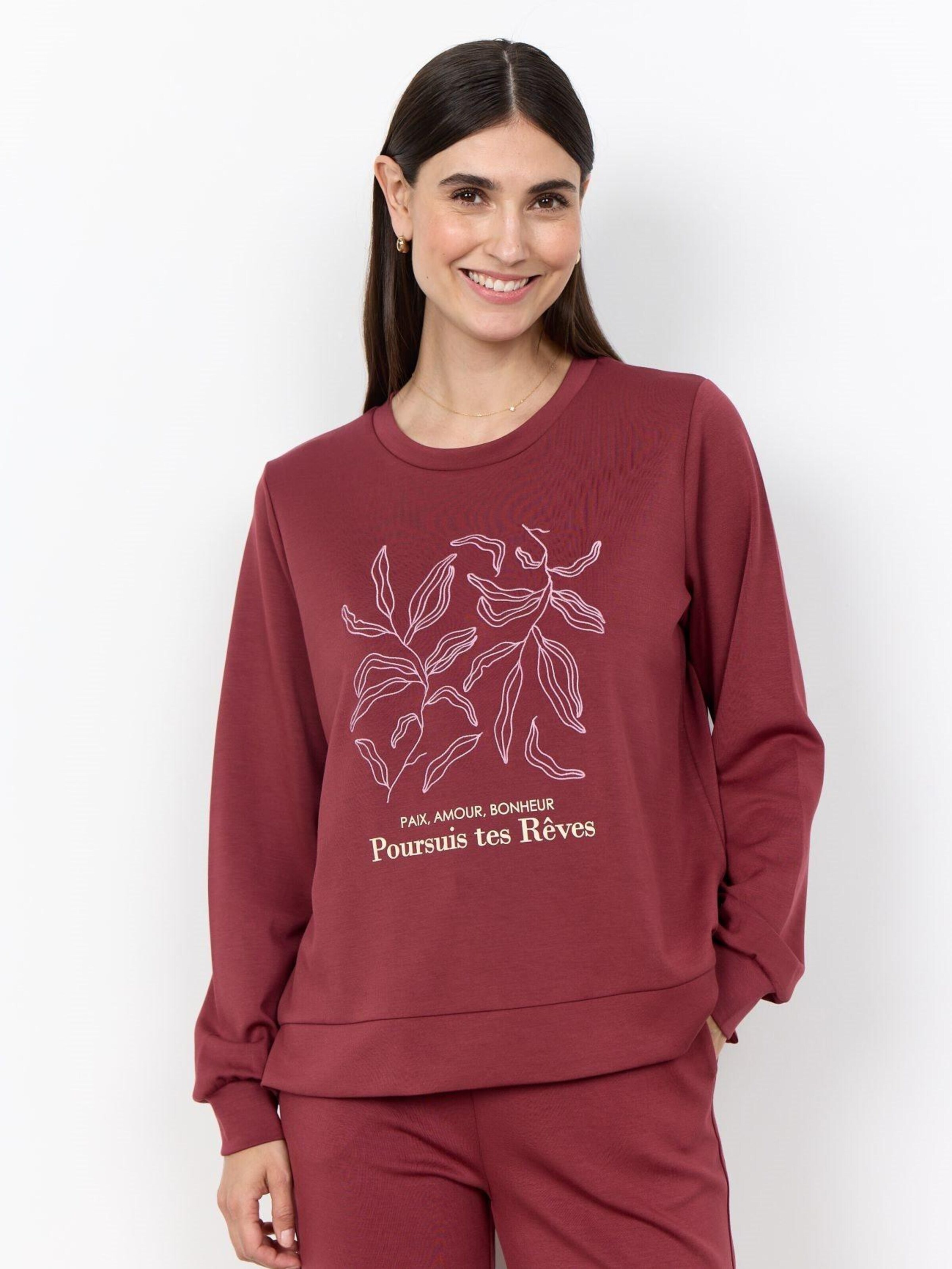 Soyaconcept Sweater 'SC-Banu 317 Oxbloodred sweater' in Red