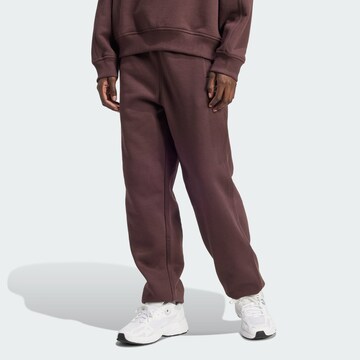 ADIDAS ORIGINALS Tapered Trousers 'Essentials' in Brown: front