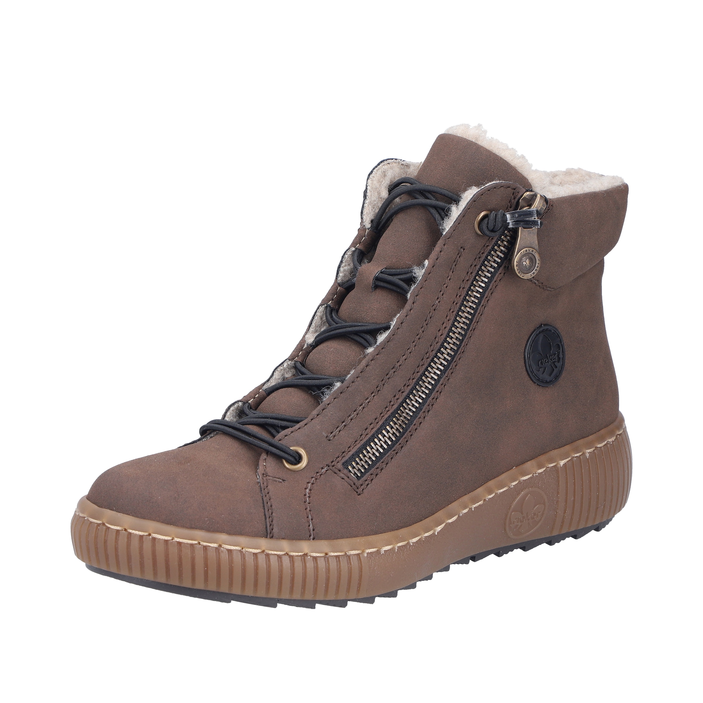 Rieker Bottines à lacets 'Z6660' en marron, Vue avec produit
