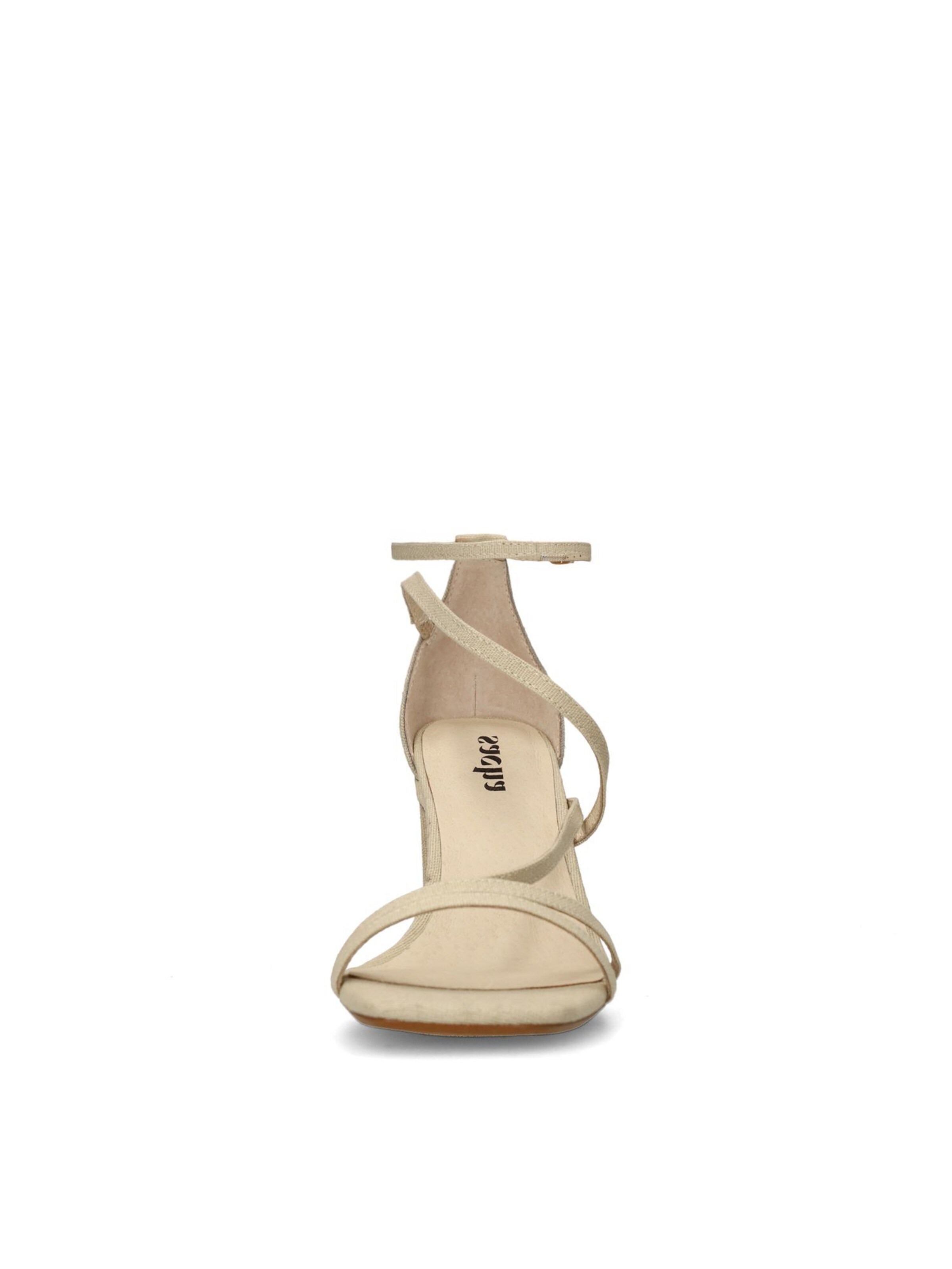 SACHA Strap Sandals in Beige