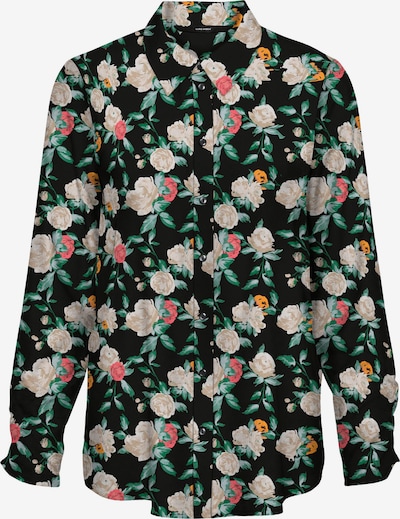 VERO MODA Bluza 'NYA' u sivkasto bež / zelena / prljavo roza / crna, Pregled proizvoda