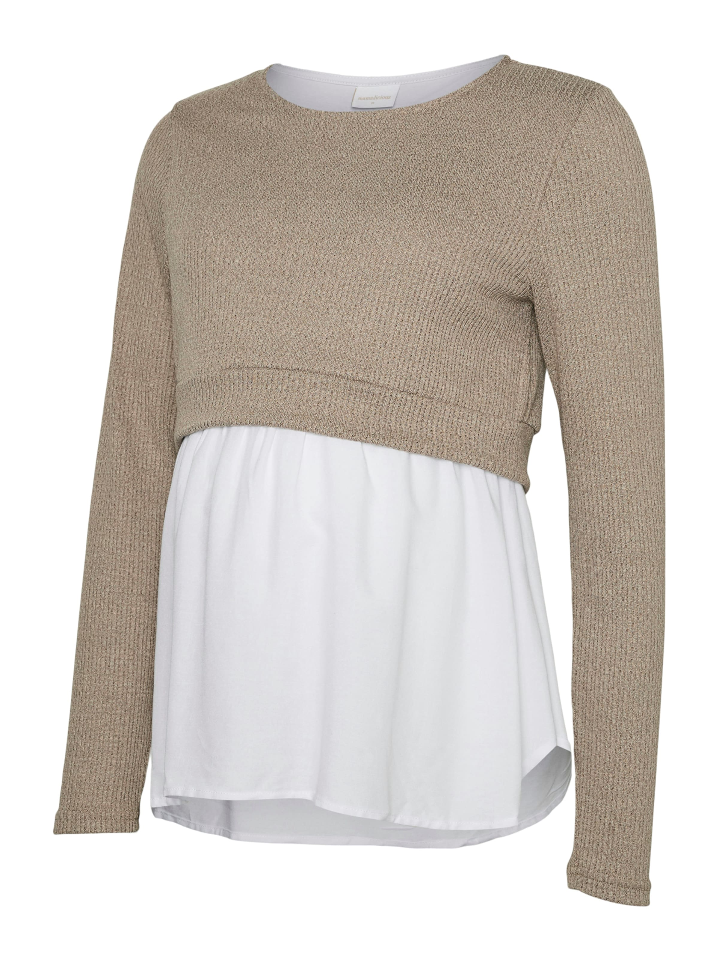 MAMALICIOUS - Camiseta 'MLMeloni' en marrón: frente
