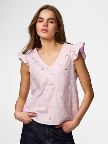PIECES Bluse 'PCBanna' i pink: forside