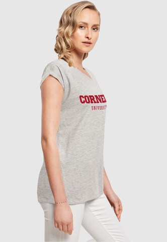Merchcode Shirt 'Cornell University - Script' in Grey