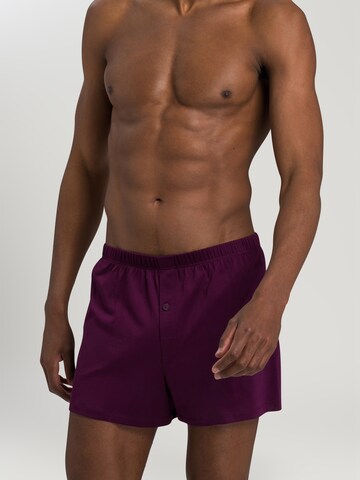 Hanro Boxer shorts ' Cotton Sporty ' in Purple: front