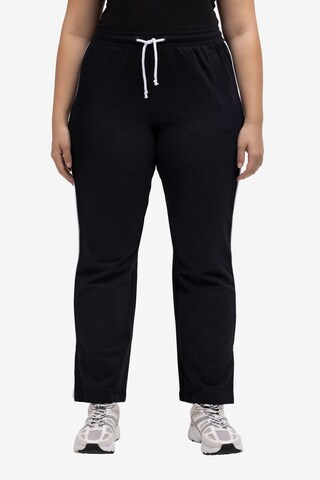 Ulla Popken Regular Pants in Black: front