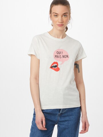 T-shirt 'Oui' Wemoto en blanc : devant