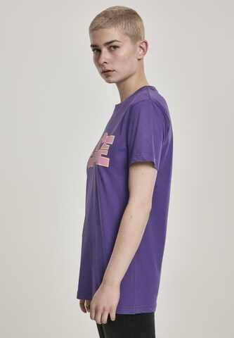 Merchcode Shirt 'Ladies Peace Tee' in Purple