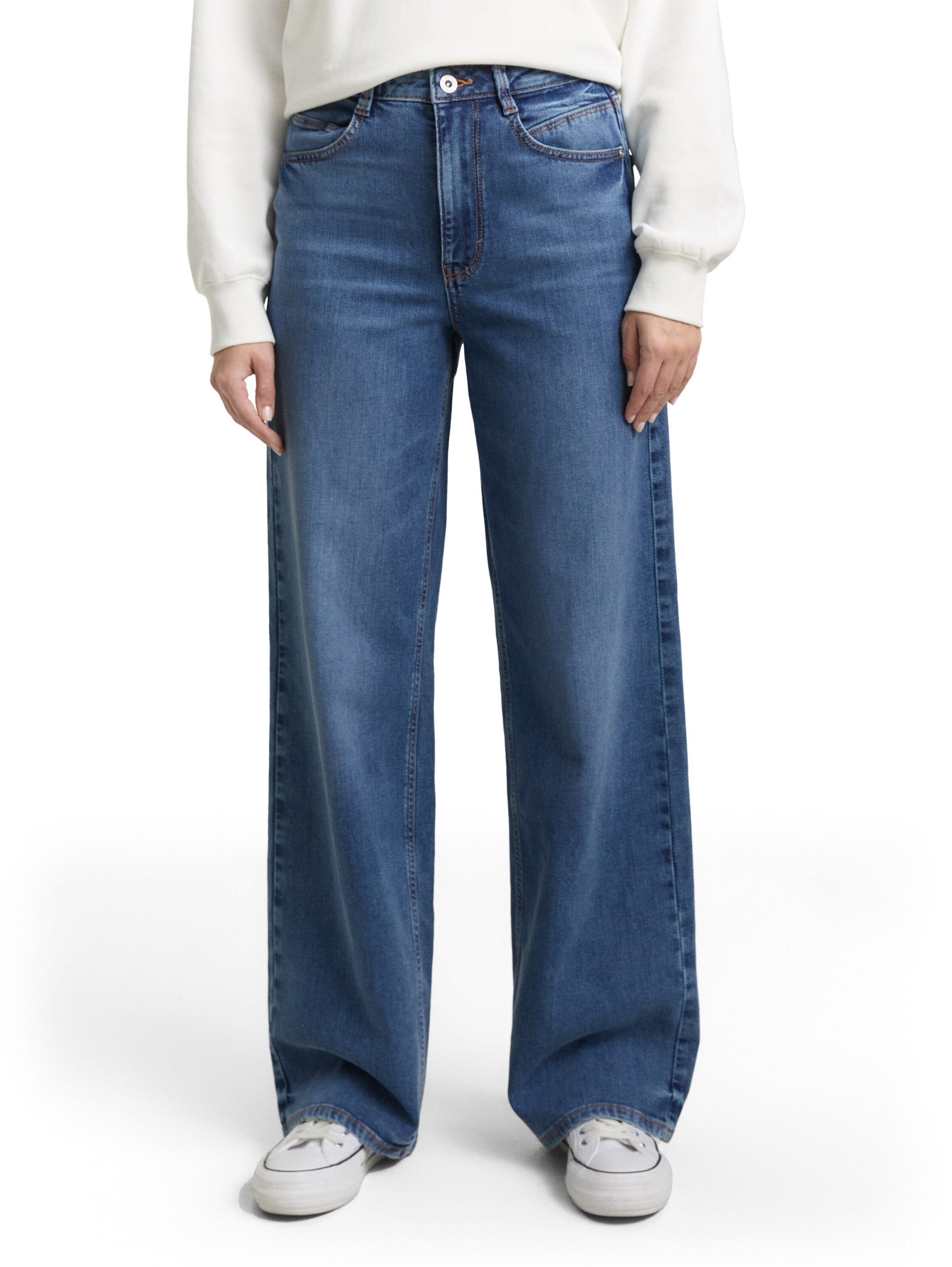 Wide Leg Jean 'Madina' TOM TAILOR en bleu : devant
