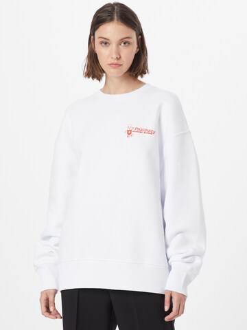 Vertere Berlin Sweatshirt 'DANCEFLOOR PHARMACY' in Weiß: predná strana