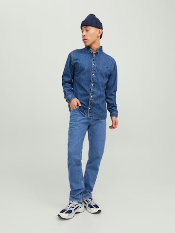JACK & JONES Loosefit Jeans 'Mike Original' i blå
