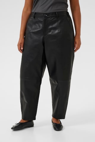 KAFFE CURVE Loosefit Broek 'Tera' in Zwart: voorkant