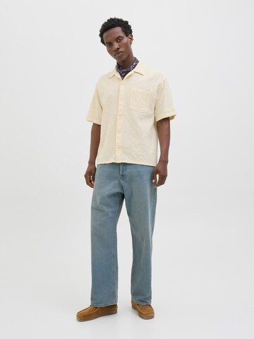 JACK & JONES Comfort fit Button Up Shirt in White