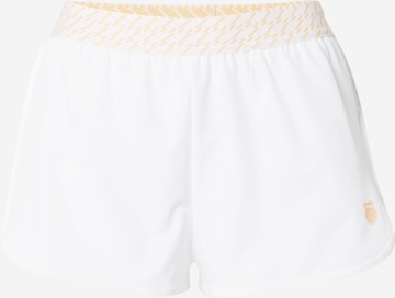 K-Swiss Performance Regular Workout Pants 'HYPERCOURT 6' in White: front