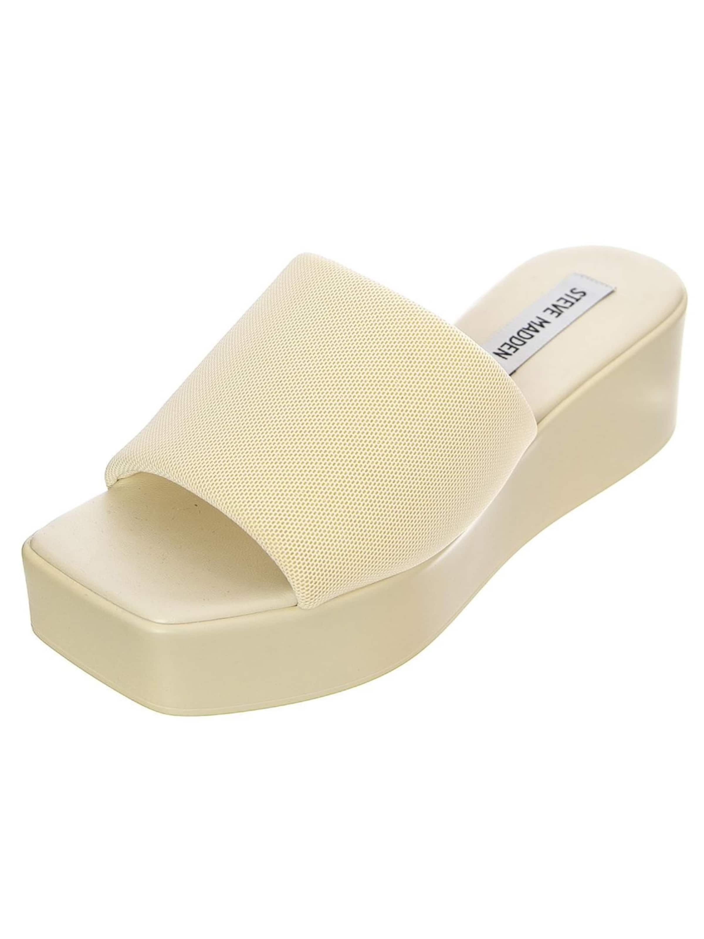 STEVE MADDEN Muiltjes 'Womens Blurr Beige Fab Sandals' in Beige: voorkant