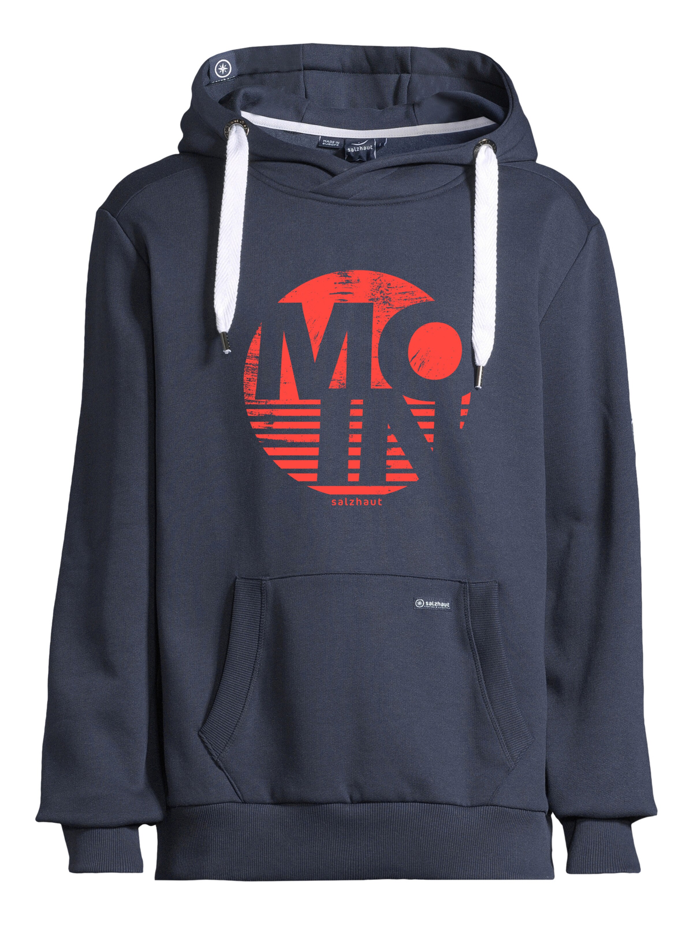 salzhaut Sweatshirt 'HEFF- MOIN RUND' in Blue: front