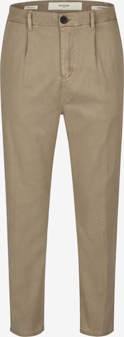 Regular Pantalon à pince Goldgarn en beige : devant