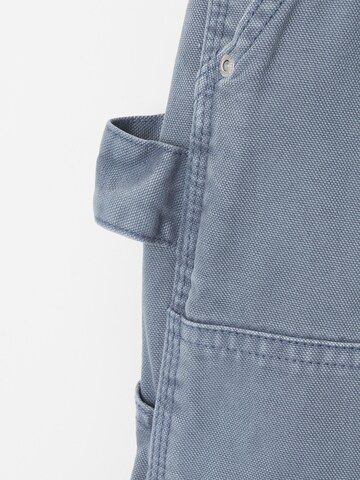 Pull&Bear Loosefit Kalhoty – modrá