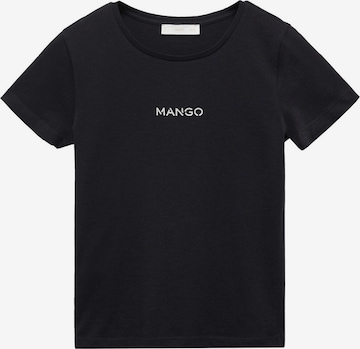 T-shirt MANGO en noir : devant