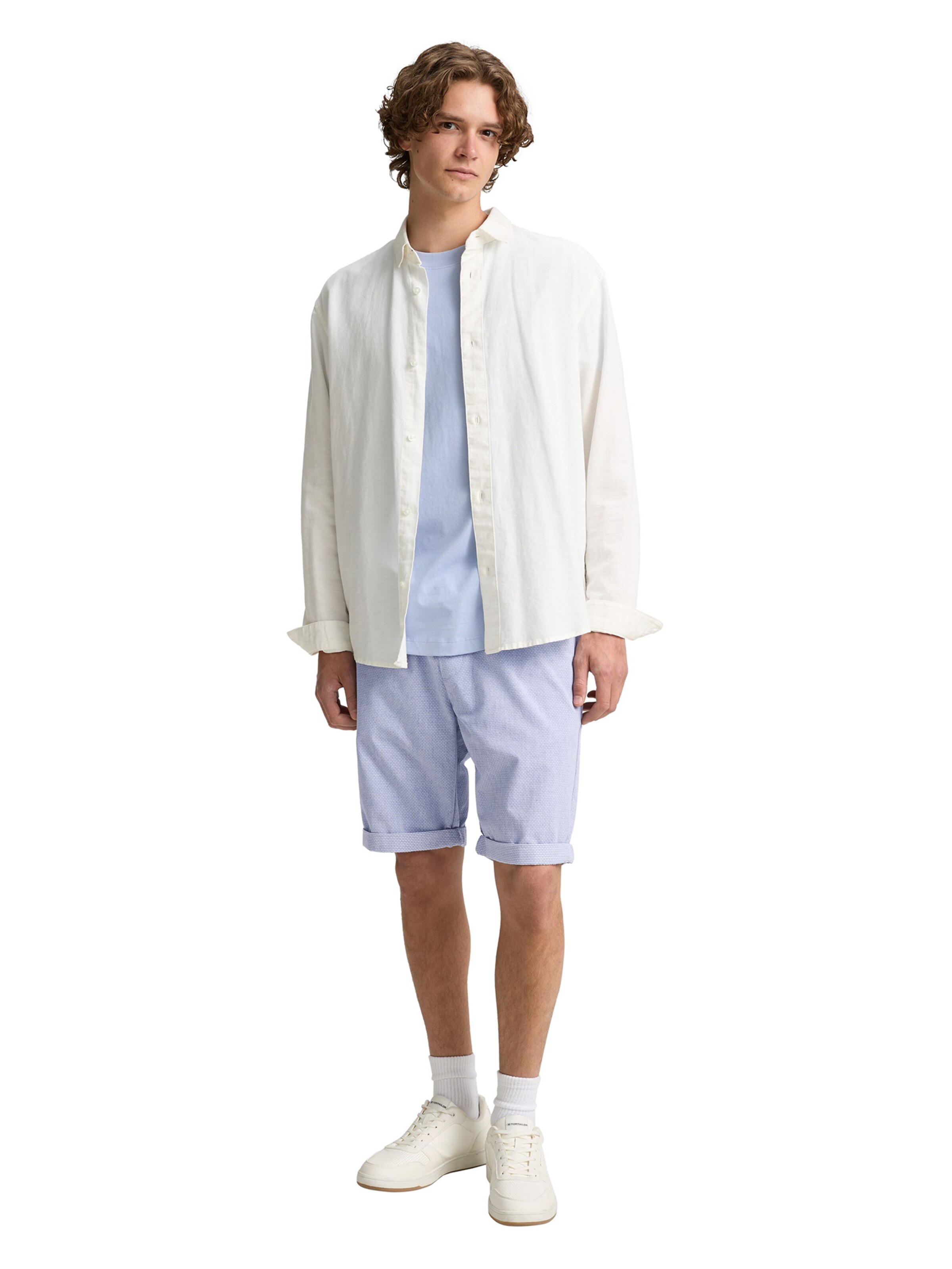 TOM TAILOR DENIM Regularen Hlače | modra barva