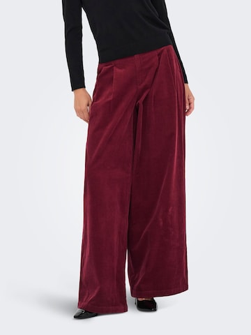 Loosefit Pantalon à pince 'SVEA-NESSA' ONLY en rouge : devant