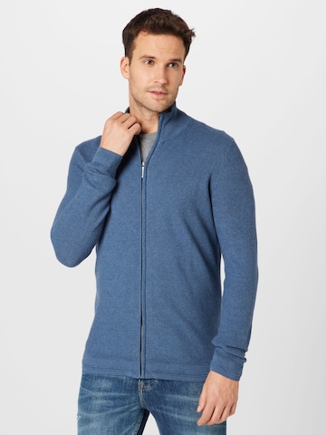 Vestes en maille TOM TAILOR en bleu : devant