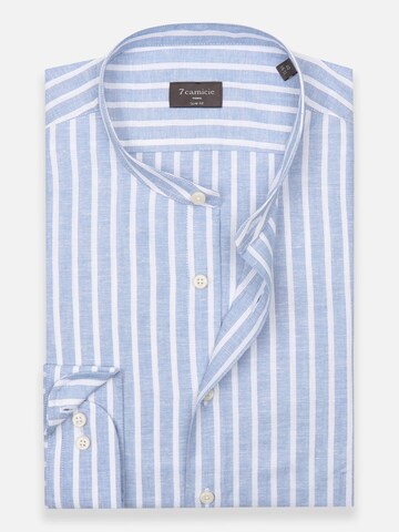 Slim fit Camicia business 'Caravaggio' di 7Camicie in blu