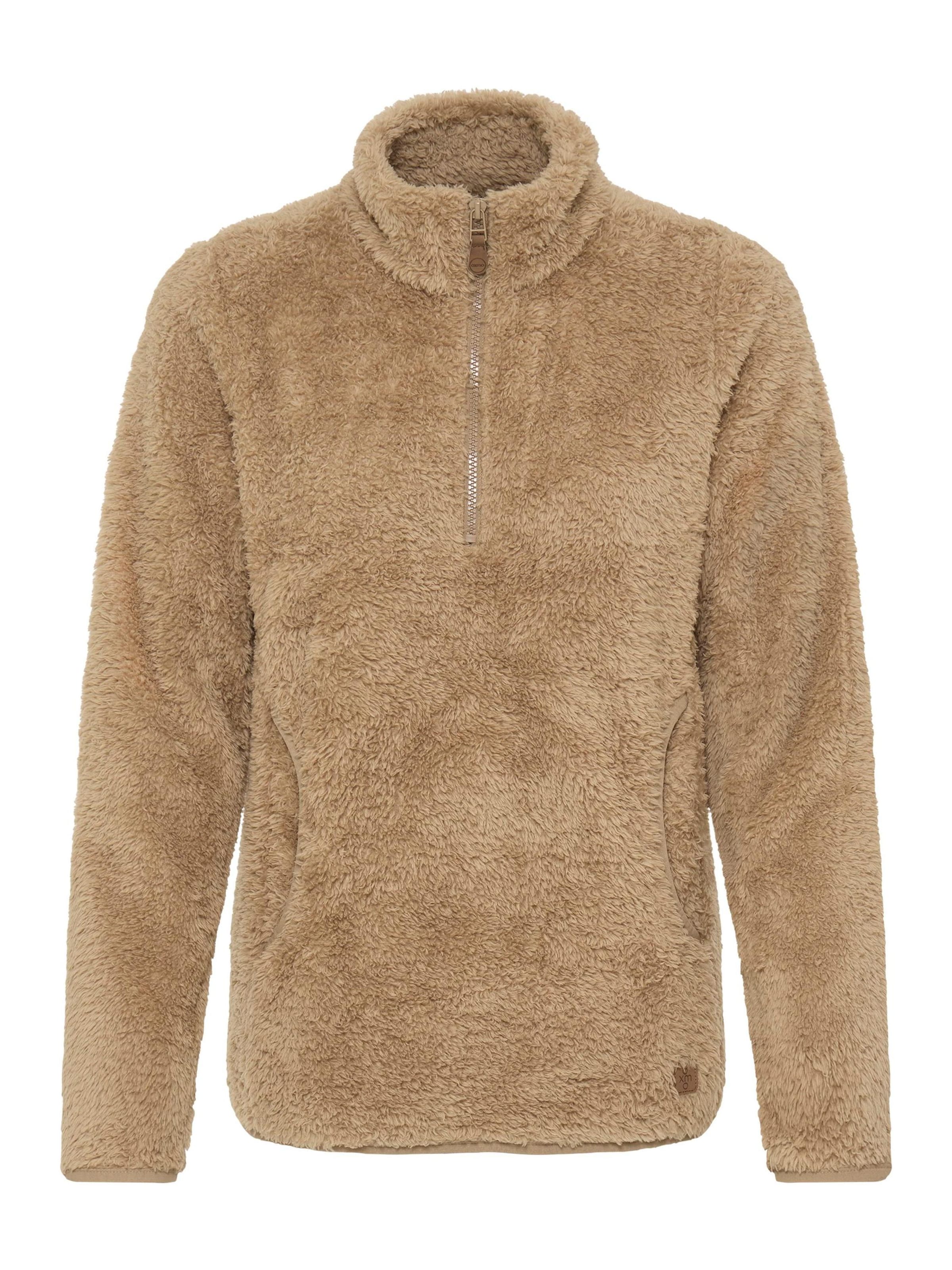 Oxmo Knit cardigan ' OXTELSONIA ' in Brown: front