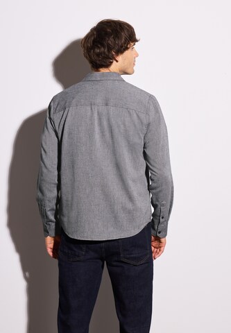 Street One MEN Regular Fit Hemd in Schwarz