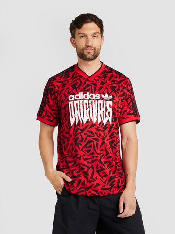 ADIDAS ORIGINALS T-Shirt in Rot: Vorderseite