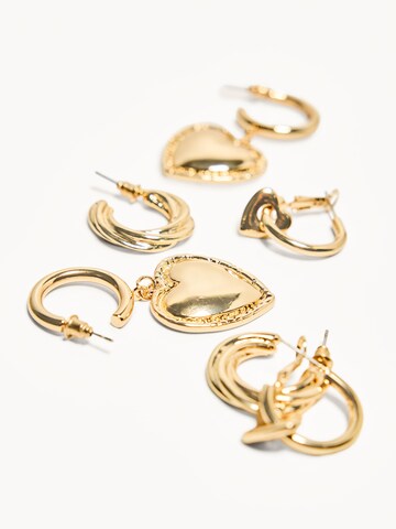 Bershka Earrings in Gold