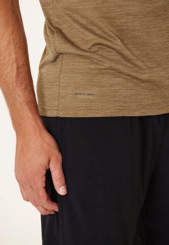 T-Shirt fonctionnel 'PORTOFINO' ENDURANCE en marron