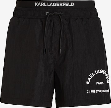 Karl Lagerfeld Bathing trunks in Black: front