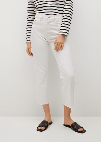 MANGO Regular Jeans 'Havana' in White: front