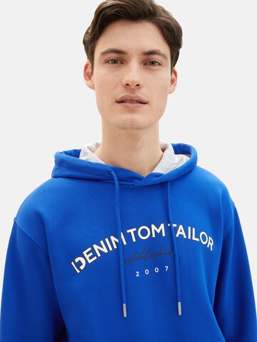 TOM TAILOR DENIM Sweatshirt in Blue