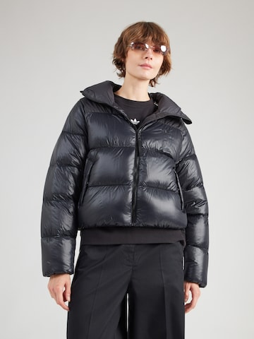 ADIDAS ORIGINALS Zimní bunda – černá: přední strana