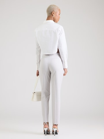 MORE & MORE - Slimfit Pantalón de pinzas 'Hedy' en gris