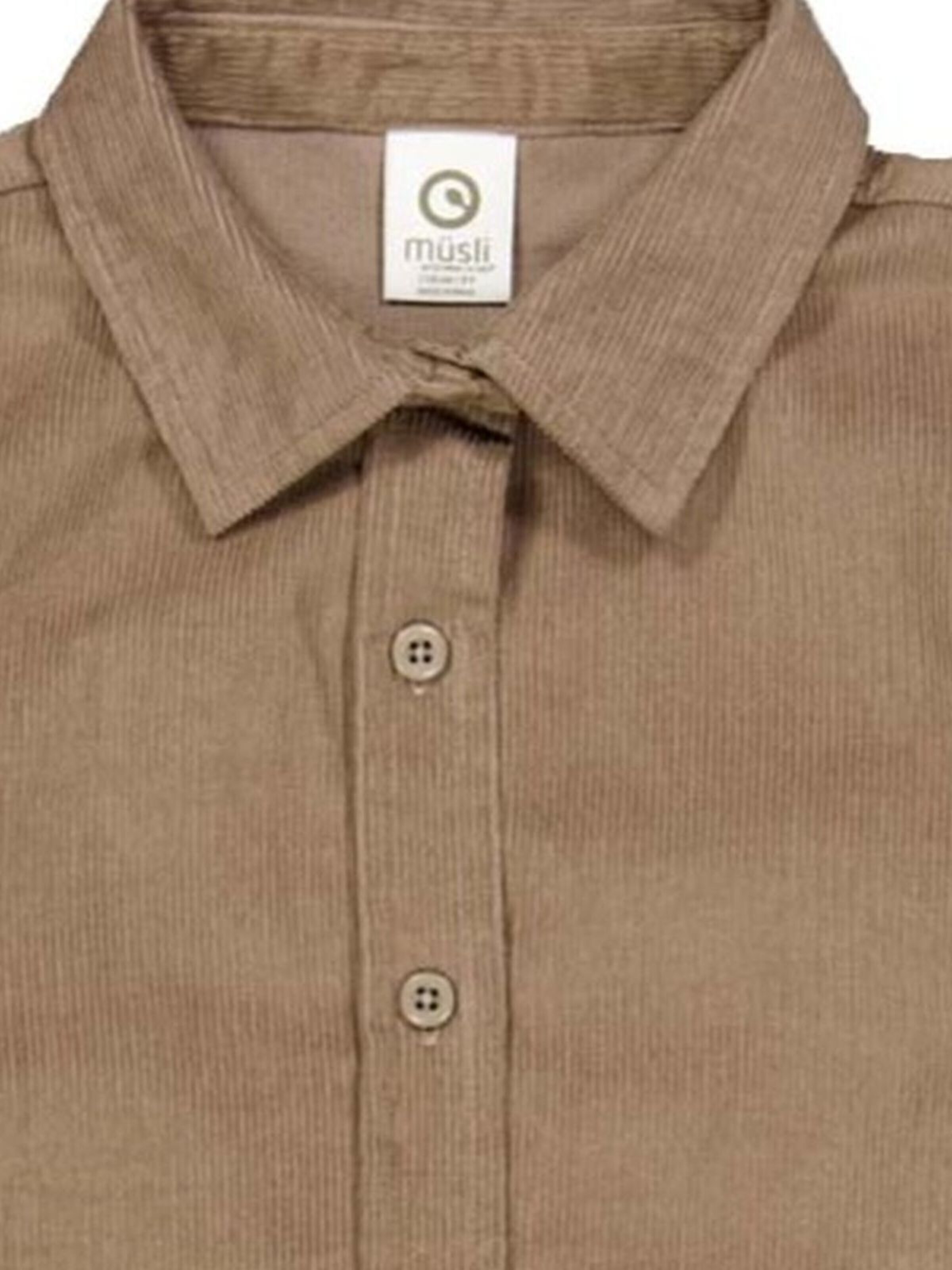 Müsli by GREEN COTTON - Regular Fit Camisa em castanho