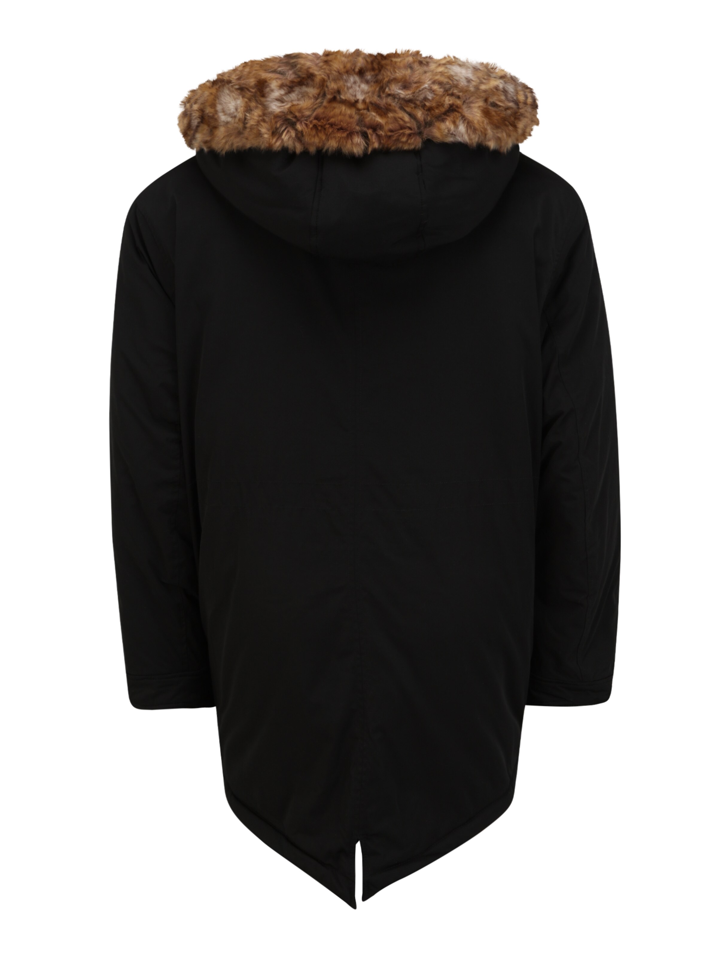 Männer Große Größen Urban Classics Parka in Schwarz - JC52816 Männer Große Größen Urban Classics Parka in Schwarz - JC52816